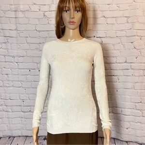 New Transit Par-Such Fuzzy Ivory Sweater Made in Italy Size 3 US M
